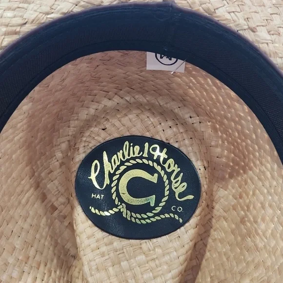 Charlie One Horse Straw Hat SouthWestern Sz Medium - Picture 3 of 6